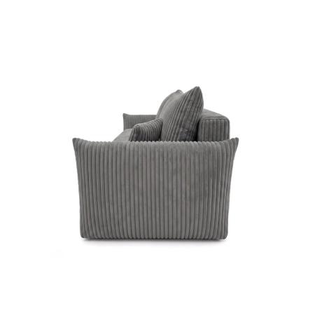 Kanapa dwuosobowa, sztruks, SERANO, 230x112x92 cm, ciemny szary
