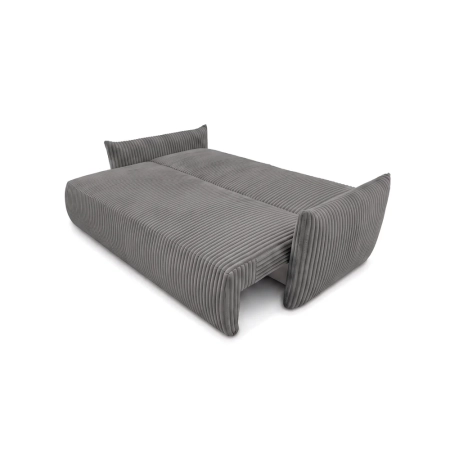 Kanapa dwuosobowa, sztruks, SERANO, 230x112x92 cm, ciemny szary