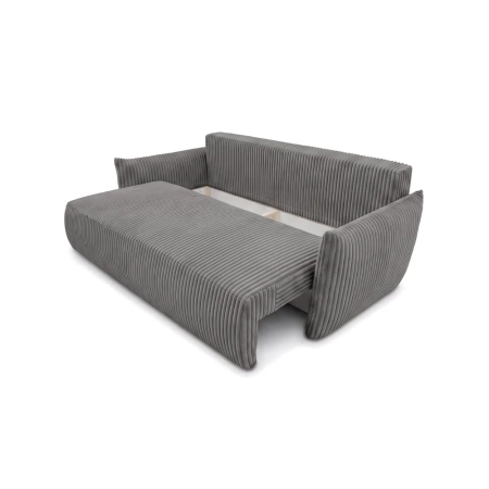 Kanapa dwuosobowa, sztruks, SERANO, 230x112x92 cm, ciemny szary