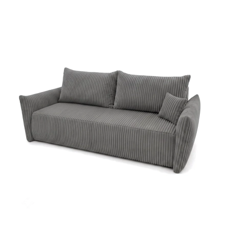 Kanapa dwuosobowa, sztruks, SERANO, 230x112x92 cm, ciemny szary
