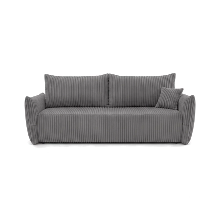 Kanapa dwuosobowa, sztruks, SERANO, 230x112x92 cm, ciemny szary