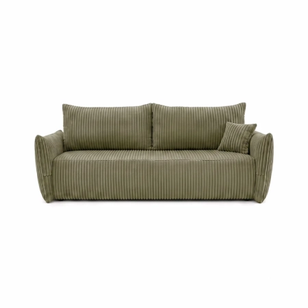 Kanapa dwuosobowa, sztruks, SERANO, 230x112x92 cm, jasny zielony