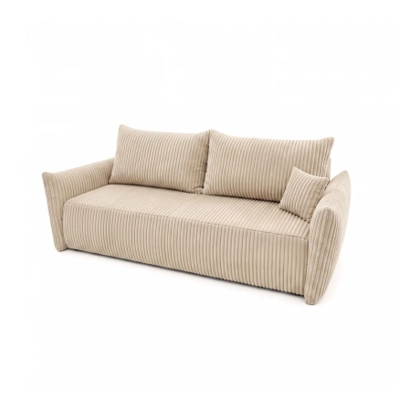 Kanapa dwuosobowa, sztruks, SERANO, 230x112x92 cm, beżowy