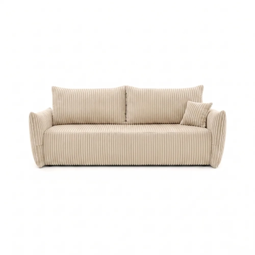 Przejdź do produktu Kanapa dwuosobowa, sztruks, SERANO, 230x112x92 cm, beżowy