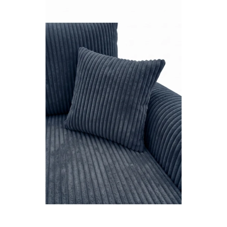 Kanapa dwuosobowa, sztruks, SERANO, 230x112x92 cm, niebieski
