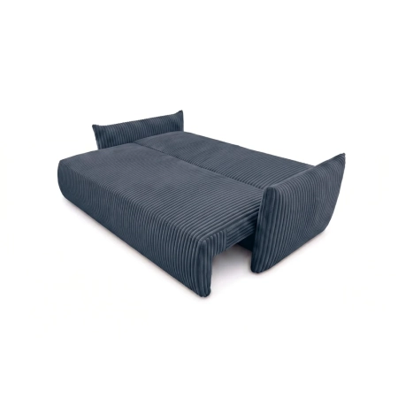 Kanapa dwuosobowa, sztruks, SERANO, 230x112x92 cm, niebieski