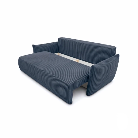 Kanapa dwuosobowa, sztruks, SERANO, 230x112x92 cm, niebieski