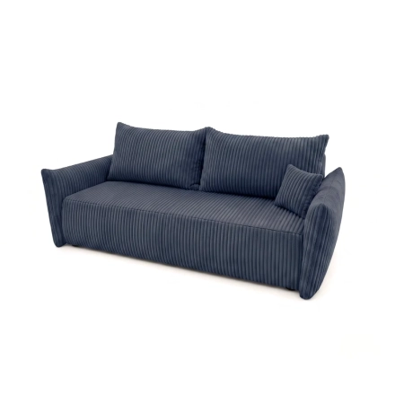 Kanapa dwuosobowa, sztruks, SERANO, 230x112x92 cm, niebieski
