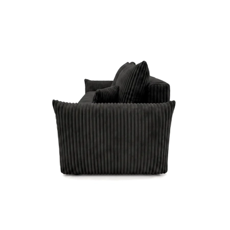 Kanapa dwuosobowa, sztruks, SERANO, 230x112x92 cm, czarny