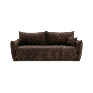 Kanapa do salonu, szenil, SERANO, 230x112x92 cm, ciemny brąz