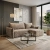 Narożnik rozkładany, prawostronny, SERANO, 249x170x92 cm, ciemny beżowy