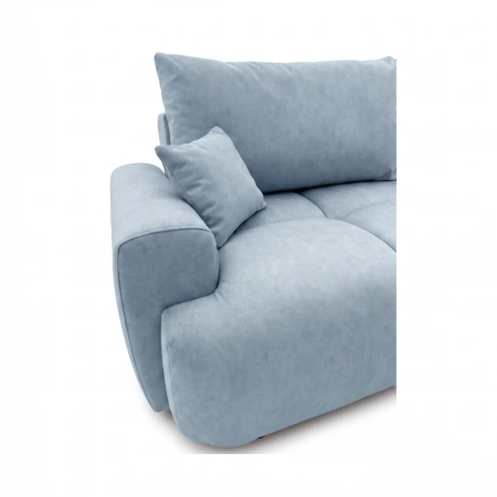 Kanapa, PELAGO, velvet, 239x102x93 cm, jasny niebieski