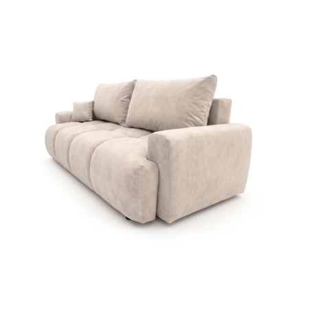 Kanapa, PELAGO, velvet, 239x102x93 cm, beżowy