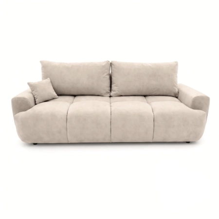 Kanapa, PELAGO, velvet, 239x102x93 cm, beżowy