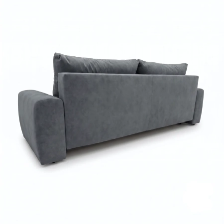 Kanapa, PELAGO, velvet, 239x102x93 cm, ciemny szary