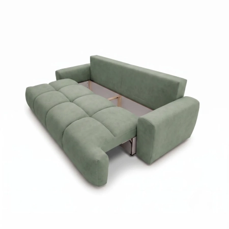 Kanapa, PELAGO, velvet, 239x102x93 cm, jasny zielony