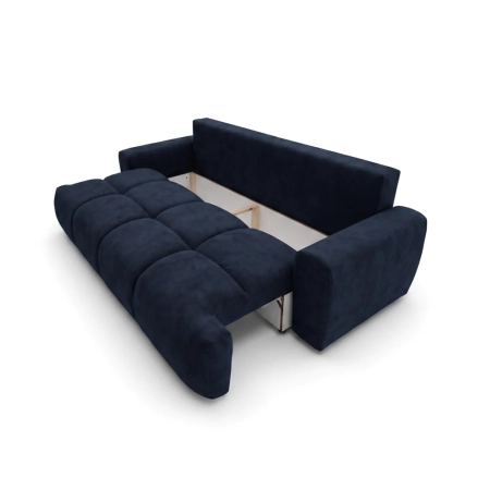 Kanapa, PELAGO, velvet, 239x102x93 cm, niebieski