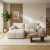 Narożnik, lewostronny, PELAGO, szenil, 266x167x93 cm, beżowy