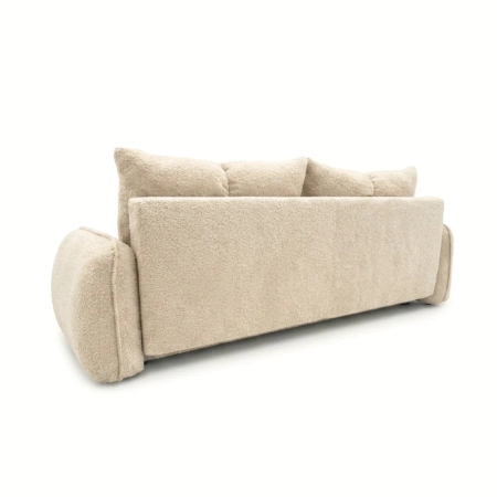Nowoczesna kanapa, boucle, BRISO, 243x102x93 cm, beżowy