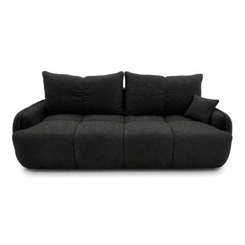 Przejdź do produktu Nowoczesna kanapa, boucle, BRISO, 243x102x93 cm, czarny