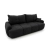 Nowoczesna kanapa, boucle, BRISO, 243x102x93 cm, czarny
