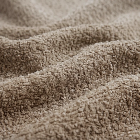 Nowoczesna kanapa, boucle, BRISO, 243x102x93 cm, ciemny beżowy