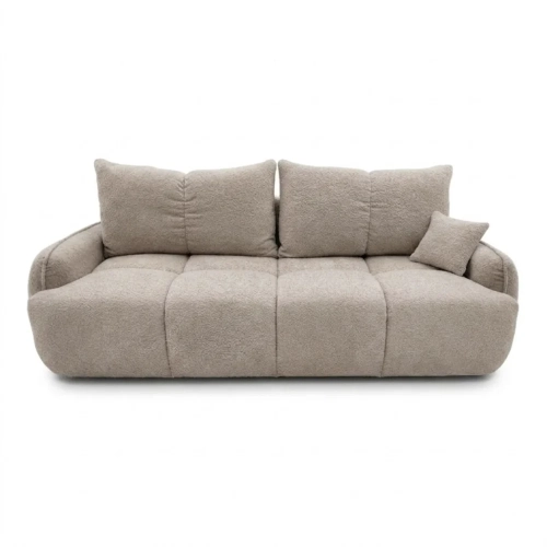 Przejdź do produktu Nowoczesna kanapa, boucle, BRISO, 243x102x93 cm, ciemny beżowy