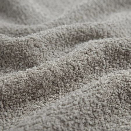 Nowoczesna kanapa, boucle, BRISO, 243x102x93 cm, jasny szary