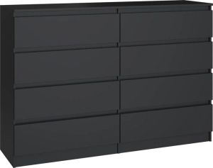 Komoda do sypialni, salonu, M8, 140x40x97 cm, czerń