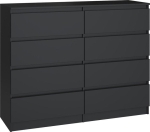 Komoda do sypialni, salonu, M8, 120x40x97 cm, czerń
