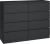 Komoda do sypialni, salonu, M8, 120x40x97 cm, czerń
