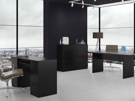 Komoda do sypialni, salonu, M8, 120x40x97 cm, czerń