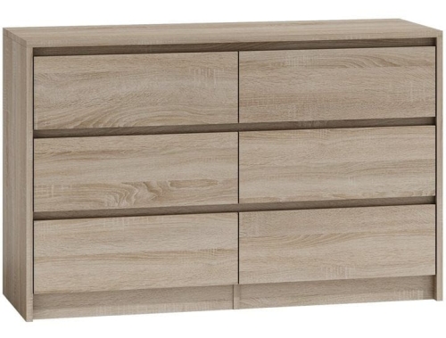 Przejdź do produktu Komoda do sypialni, pokoju, K6, 120x40x75 cm, dąb sonoma
