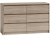 Komoda do sypialni, pokoju, K6, 120x40x75 cm, dąb sonoma
