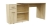 Biurko narożne, modułowe, regał, elena, 120x93x76 cm, dąb sonoma