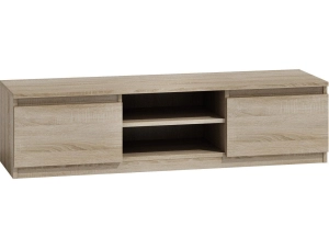 Szafka pod telewizor, stolik rtv, malwa, 140x40x36 cm, dąb sonoma