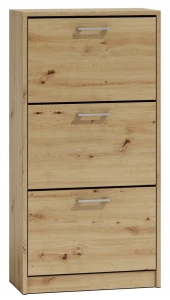 Szafka na obuwie, paula, 60x28x116 cm, dąb artisan