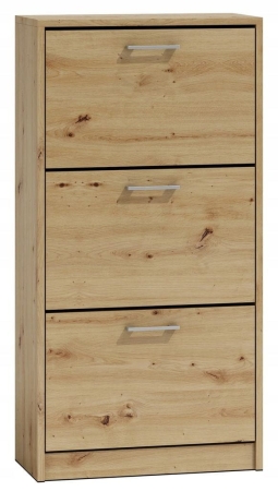 Szafka na obuwie, paula, 60x28x116 cm, dąb artisan