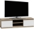 Szafka pod telewizor, stolik rtv, malwa, 140x40x36 cm, dąb sonoma, biel, mat