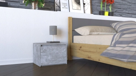Szafka nocna, stolik, K1, 45x38x34 cm, beton