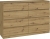 Komoda do sypialni, salonu, M8, 140x40x97 cm, dąb artisan