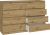 Komoda do sypialni, salonu, M8, 140x40x97 cm, dąb artisan