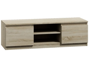Szafka pod telewizor, stolik rtv, malwa, 120x40x36 cm, dąb sonoma