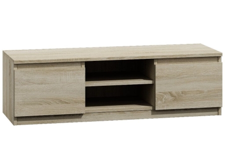 Szafka pod telewizor, stolik rtv, malwa, 120x40x36 cm, dąb sonoma