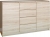 Komoda do sypialni, pokoju, 2D4S, 140x40x97 cm, dąb sonoma