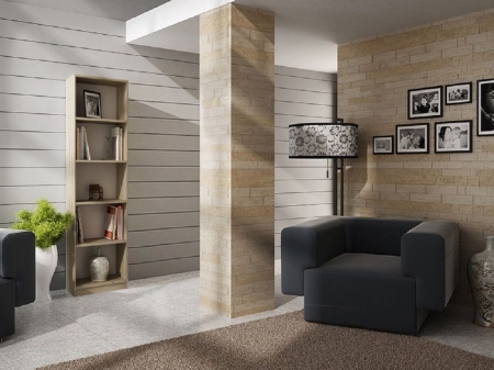 Regał, szafka, biblioteczka, R40, 40x30x182 cm, dąb sonoma