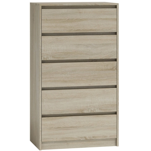 Przejdź do produktu Komoda do sypialni, pokoju, K5, 70x43x124 cm, dąb sonoma