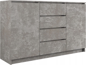 Komoda do sypialni, pokoju, 2D4S, 140x40x97 cm, beton