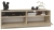 Szafka pod telewizor, stolik rtv, karo, 120x40x45 cm, dąb sonoma