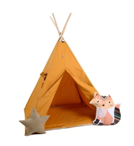 Namiot tipi dla dzieci, bawełna, okienko, lisek, promyczek